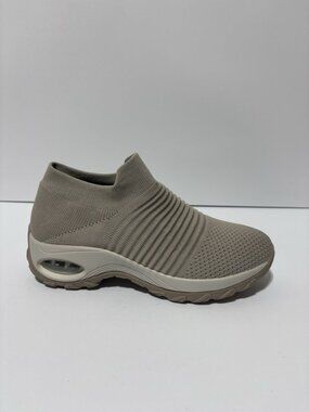 STQ Women’s Slip-On Shoes Beige, Size 9 M